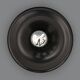 Black metal cone wall lamp or ceiling light, 1960s