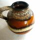 West Germany fat lava round vase