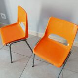 Pair of 70s kindergarten chairs