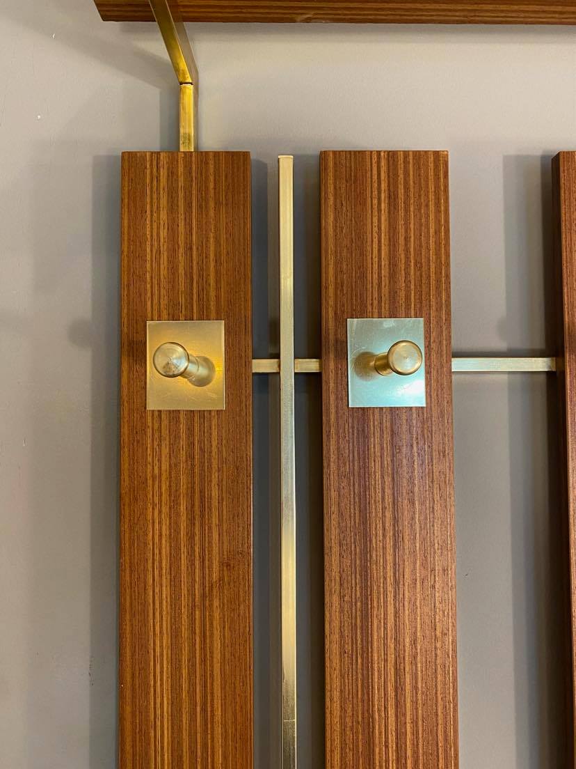 Wall hanger for clothes vintage teak 60