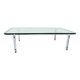 T112 steel and glass coffee table by Horst Bruning for Kill International