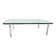 T112 steel and glass coffee table by Horst Bruning for Kill International