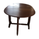 Oval folding table 2 extensions Mahogany