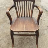 American armchair solid oak