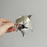 Antique metal sugar bowl