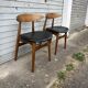 (Lot) 2 Compass Leg Scandinavian Style Chairs