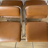 Vintage chrome folding chairs