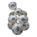 21 old Sarreguemines soup plates