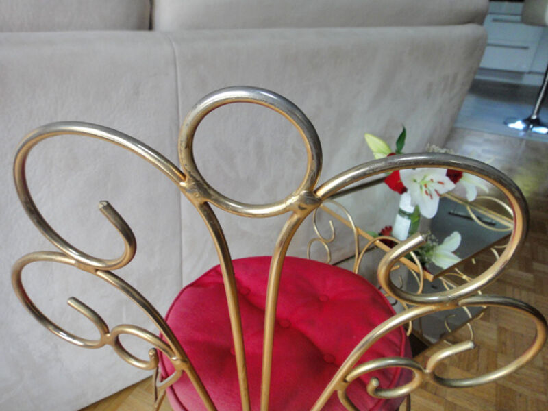 Chair of House metal dore vintage