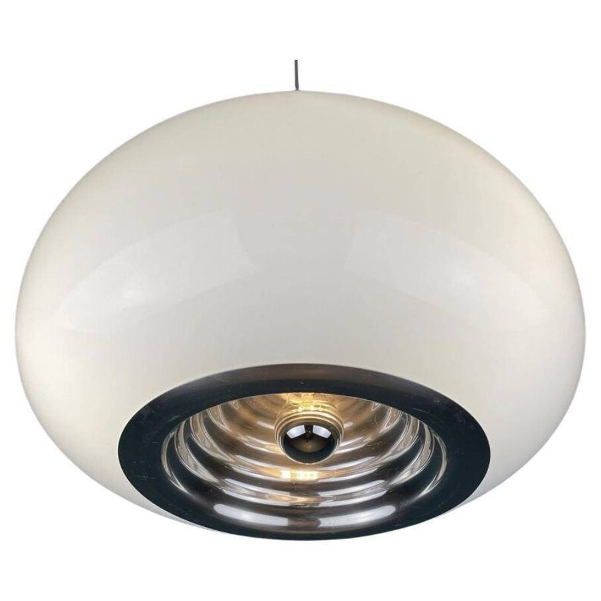 Black and White Pendant by Achille and Pier Giacomo Castiglioni for Flos, 1965