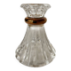Lustre Cristal D'Arques, Bougeoir À Bord Doré