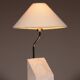 Marble and steel table lamp from Bergboms Scanlicht, 1970s, Sweden