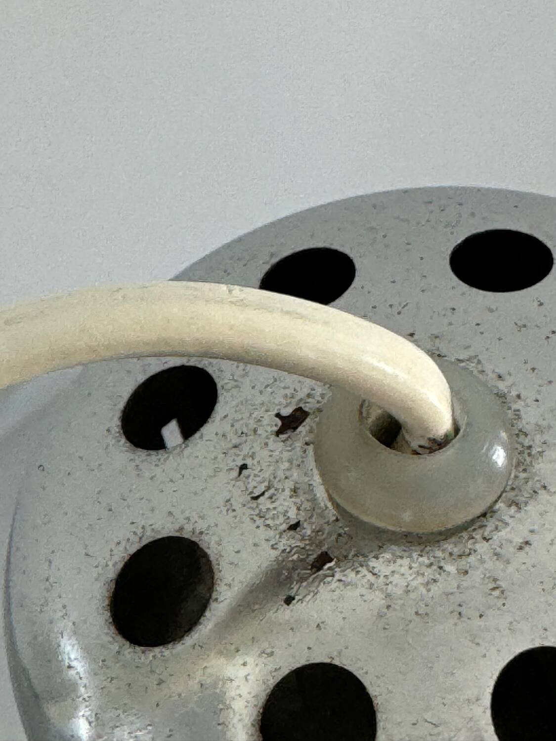 Pendulum lamp, space age design André Lavigne, Aluminor edition, France 1960