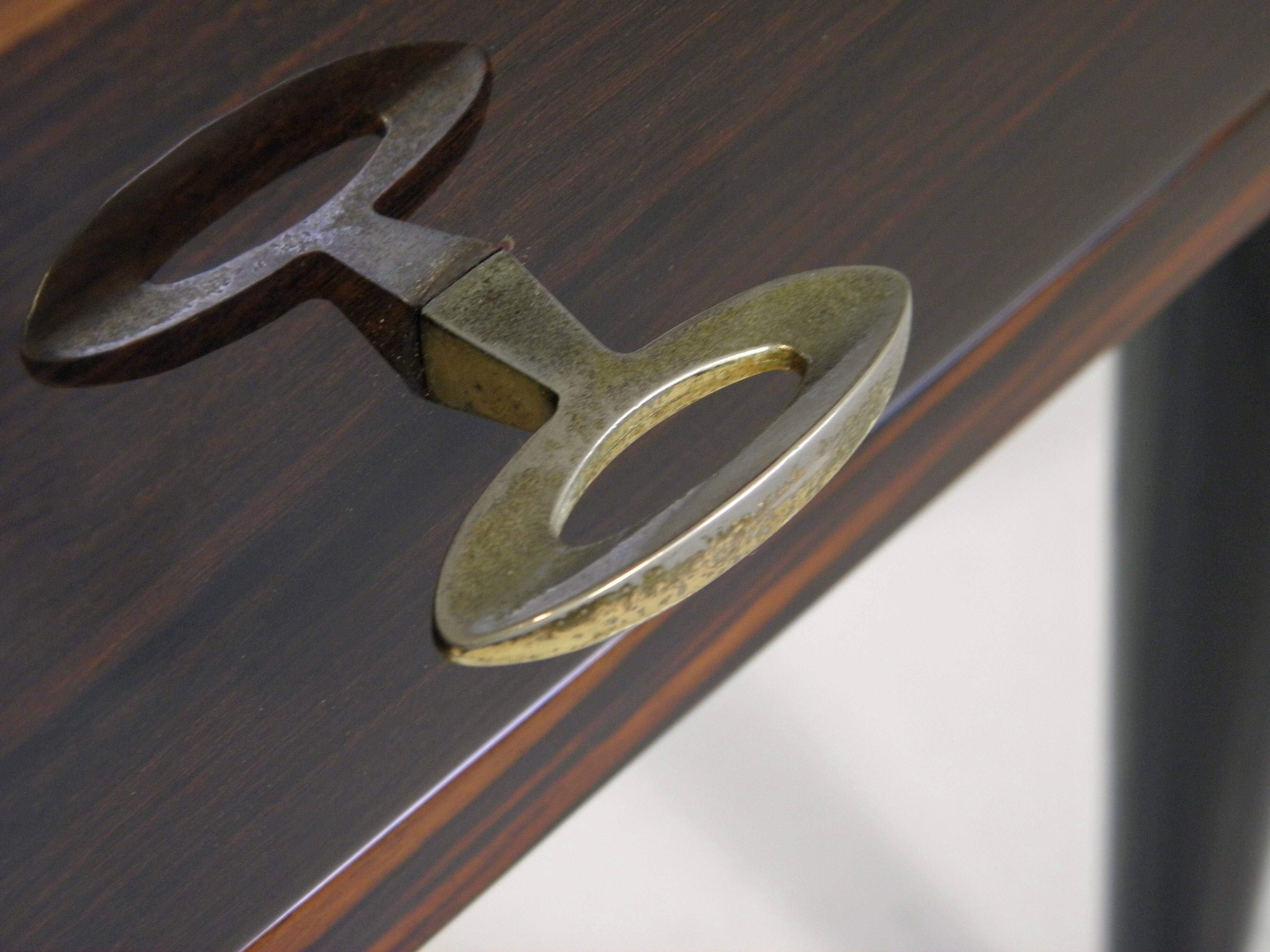 NIGHTSTAND in MACASSAR EBONY - 1960s