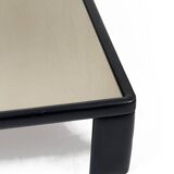 Luigi Massoni for Poltrona Frau, Leather Coffee Table with Mirror Top, 1970