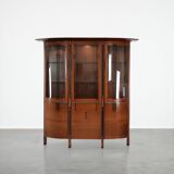 Grand meuble vitrine Art Déco / buffet avec éclairage de luxe