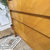 Scandinavian chest of drawers inclined drawers