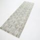 3x9 Shades Of Light Green & Black Vintage Runner Rug, 81x275Cm