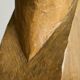 Sculpture of a boxer bookends in carved solid wood, mid-20th century.