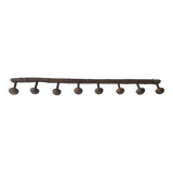 Wooden wall coat rack with 8 hooks