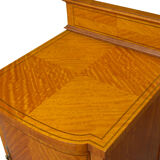 Edwardian satinwood bedside cabinet