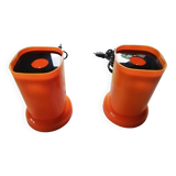 Duo of bedside lamps