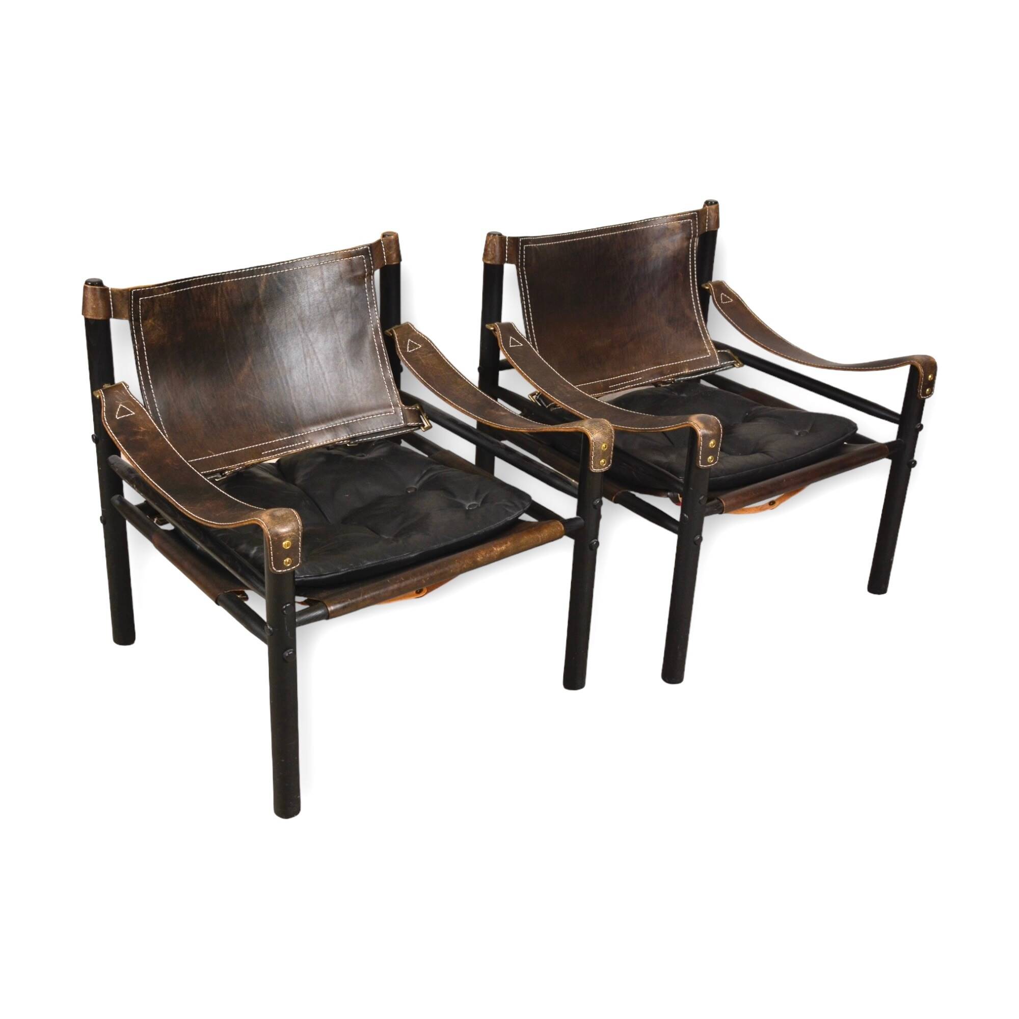 Pair of Sirocco armchairs by Arne Norell, Sweden, 1960s