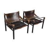 Pair of Sirocco armchairs by Arne Norell, Sweden, 1960s