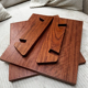 Kiosque / Range-vinyles en bois bubinga – fabrication artisanale