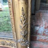 Golden Louis XV mirror with gold leaf - 140x103cm