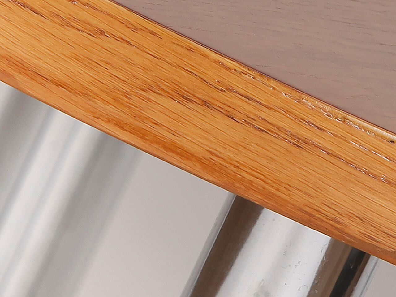 Table basse vintage en acier et bois, années 1950