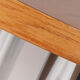 Table basse vintage en acier et bois, années 1950