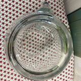 Large engraved crystal pitcher