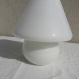 Glass mushroom lamp