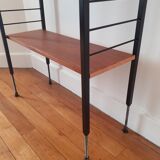 Flexible library, teak and metal