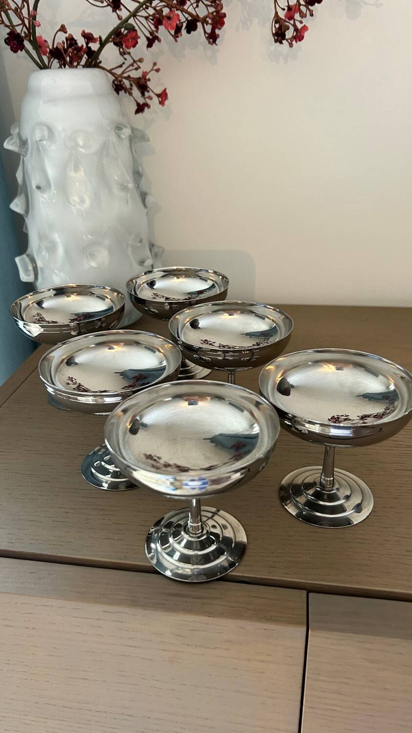 6 Remy Letang stainless steel bowls