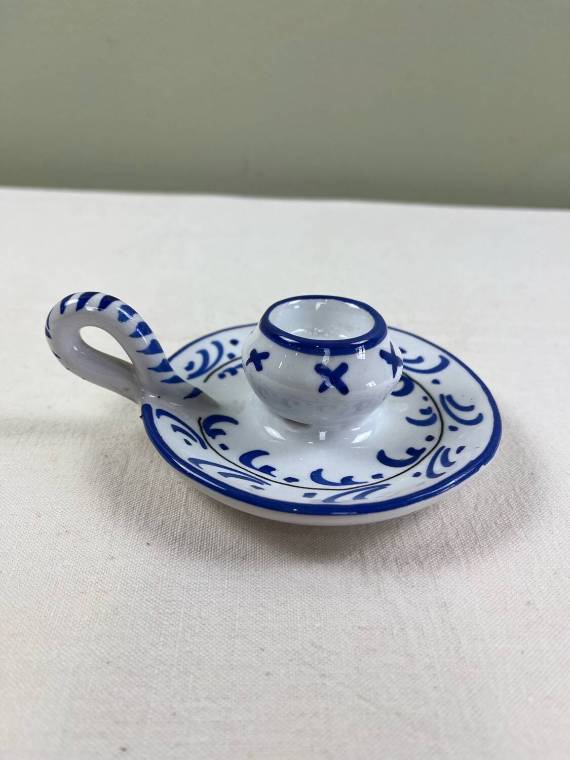 Italian ceramic candle holder