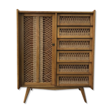 Rattan chest of drawers