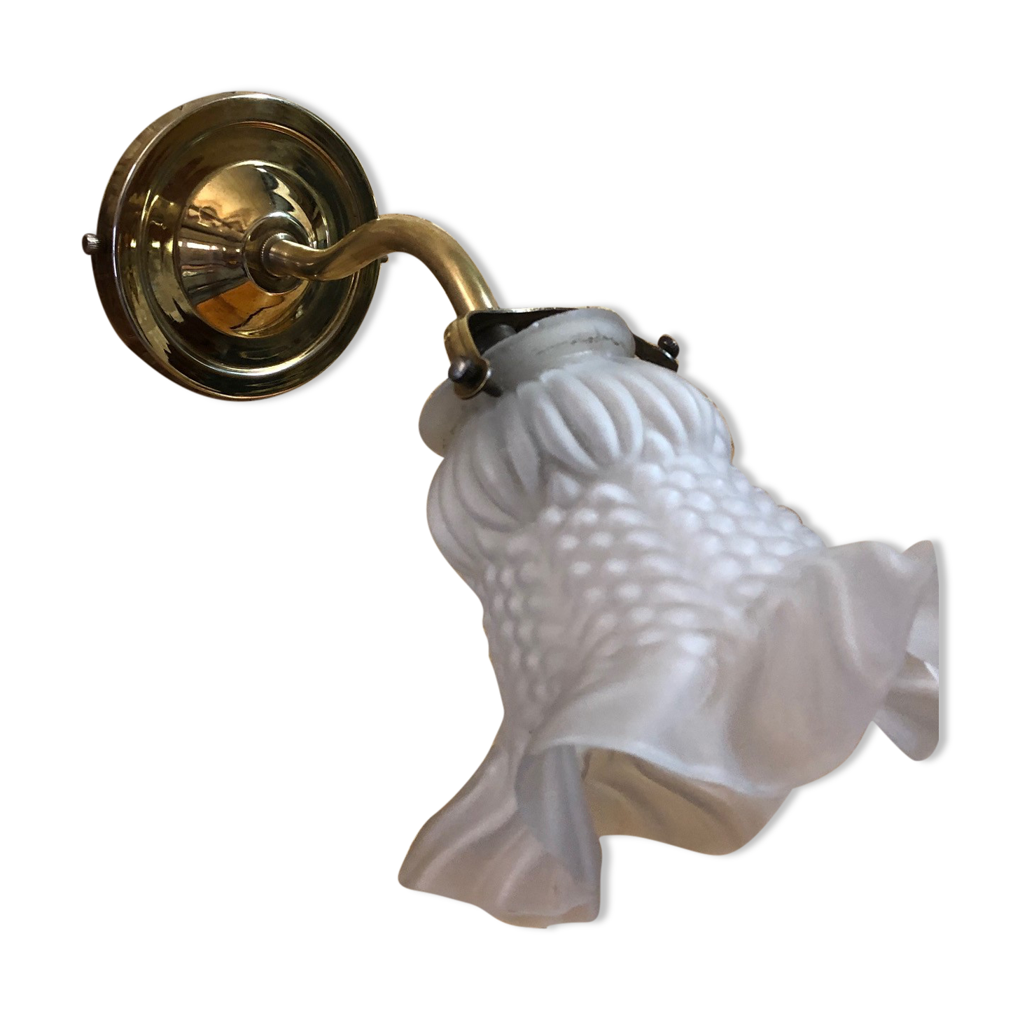 Tulip wall lamp sandblasted glass