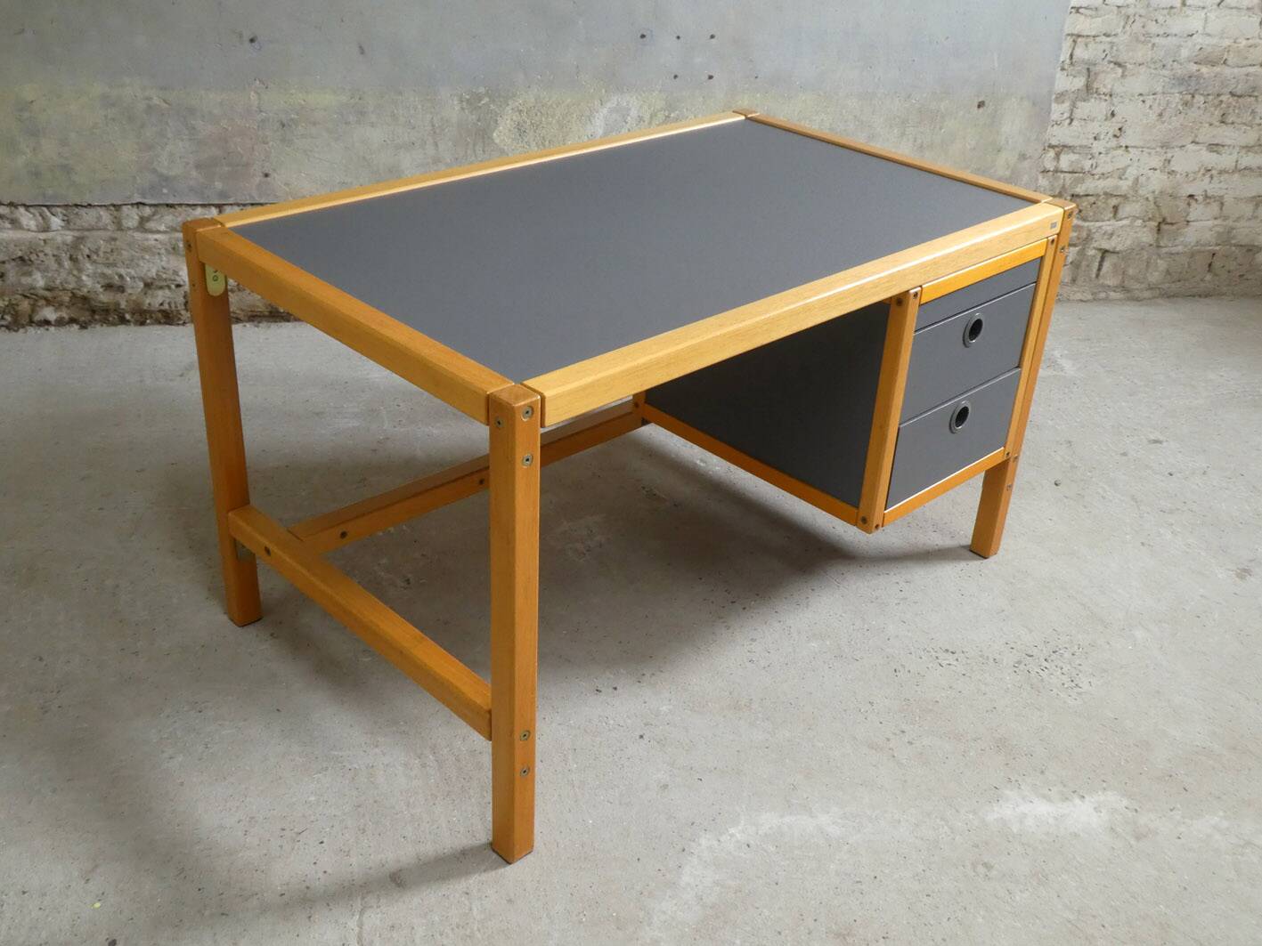 Elm desk, New Forms, 1980