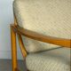 Pair of vintage wooden armchairs