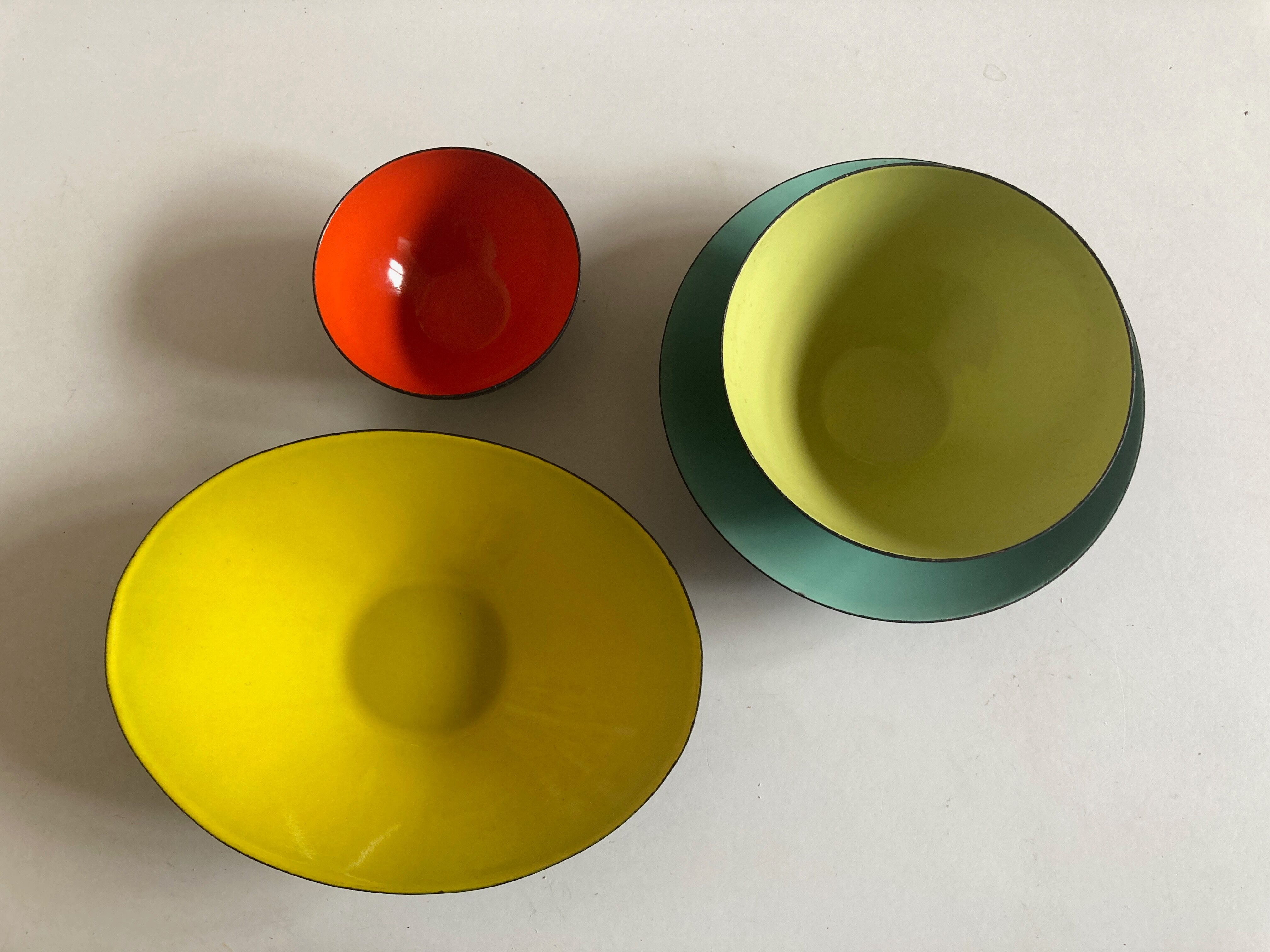 Herbert Krenchel set of 4 bowls for Krenit Denmark, 1960
