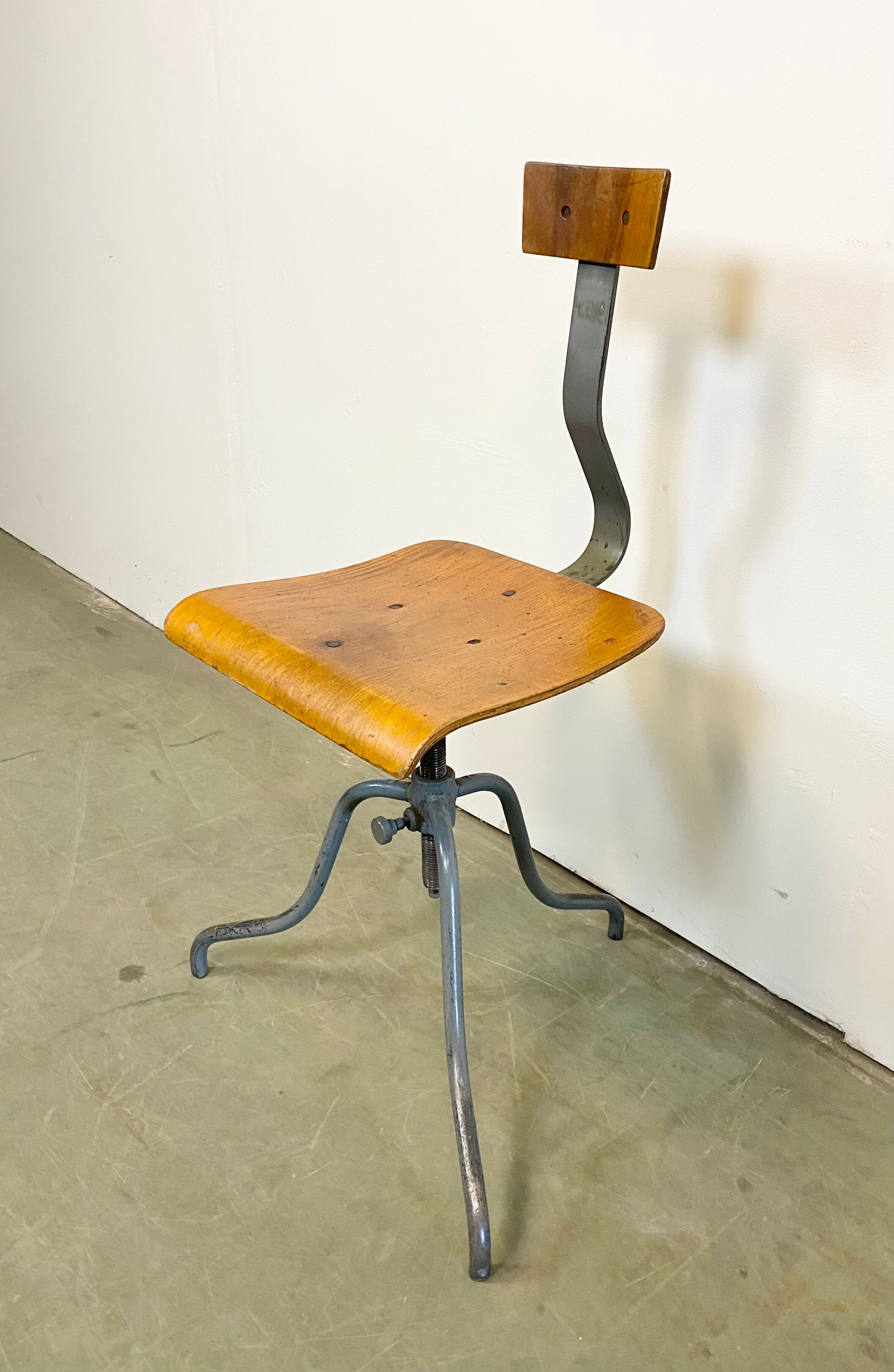 Industrial Factory Swivel Chair, 1960s