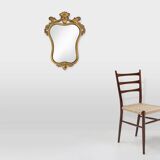 20th Century Belgian baroque mirror in gilded wood