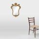 Miroir baroque belge du XXe siècle en bois doré