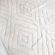 Moroccan Berber carpet blessed ouarain ecru plain with engraved diamonds 300x207cm