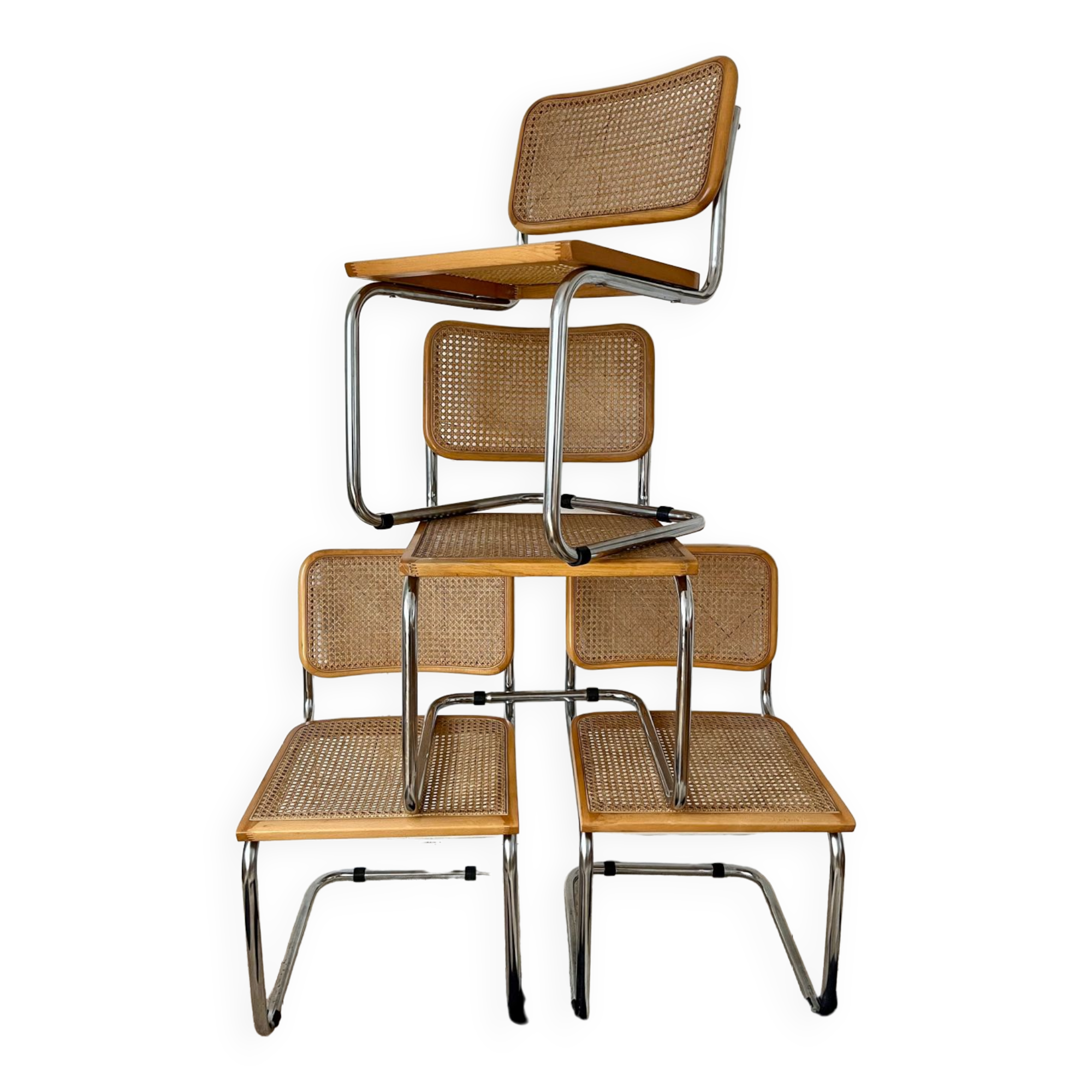 Set of 4 Cesca B32 chairs
