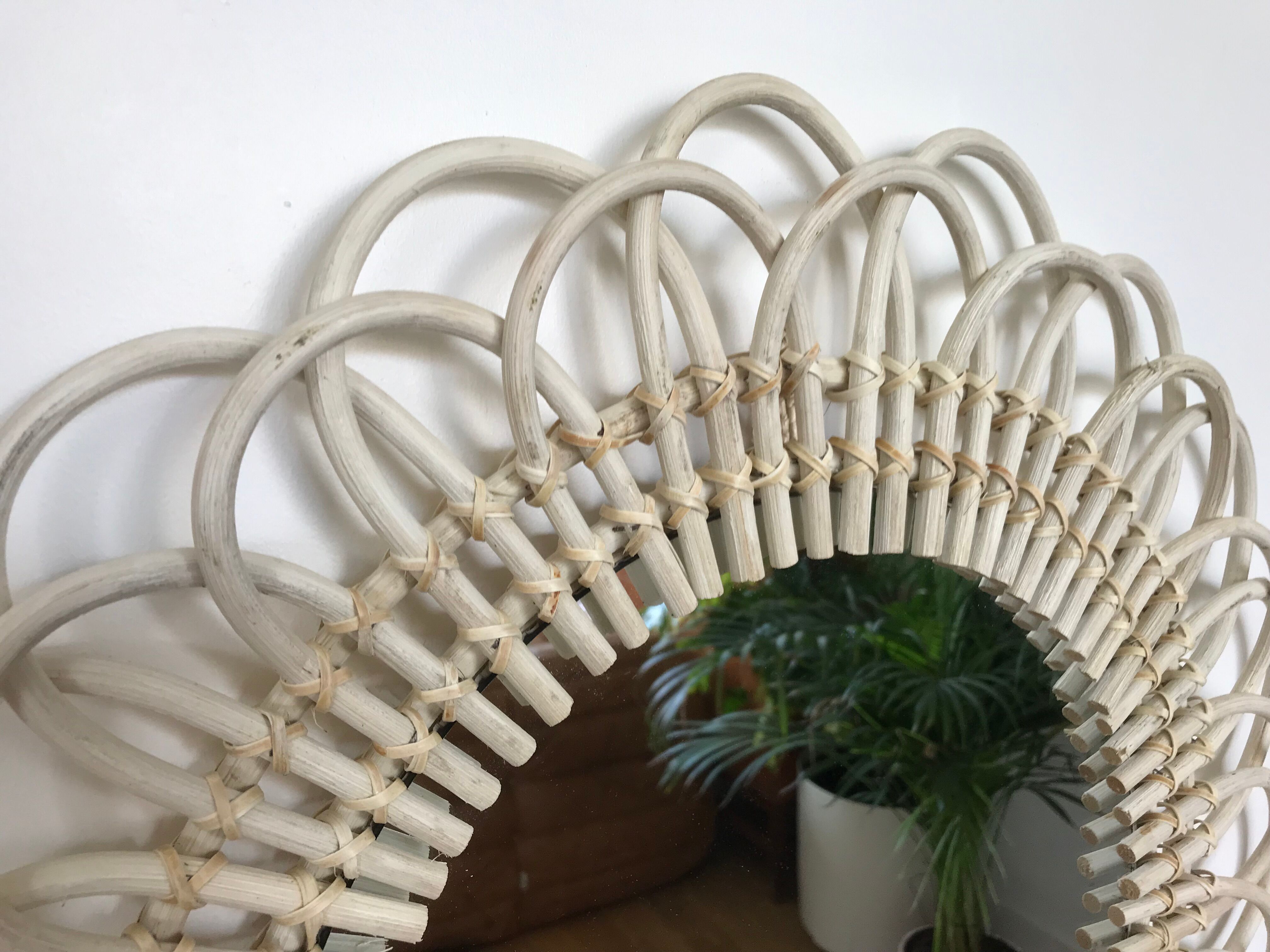 Rattan Sun mirror 58 x 58 cm