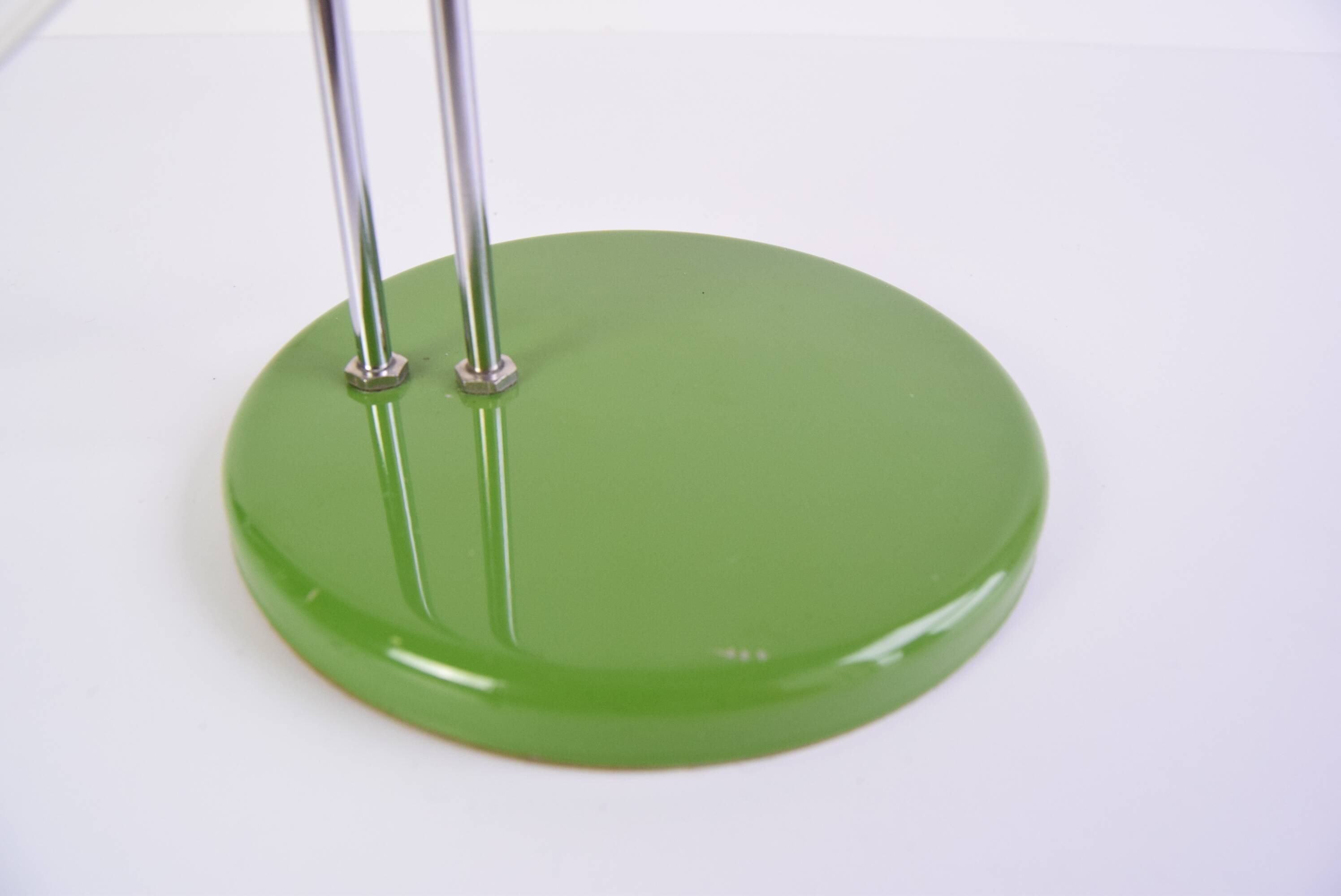 Green Table Lamp Combi Lux by Stanislav Indra, Czechoslovakia, 1970's.