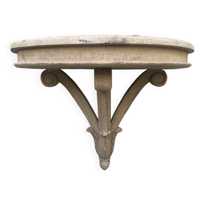 étagère murale ou console murale en bois sculpté